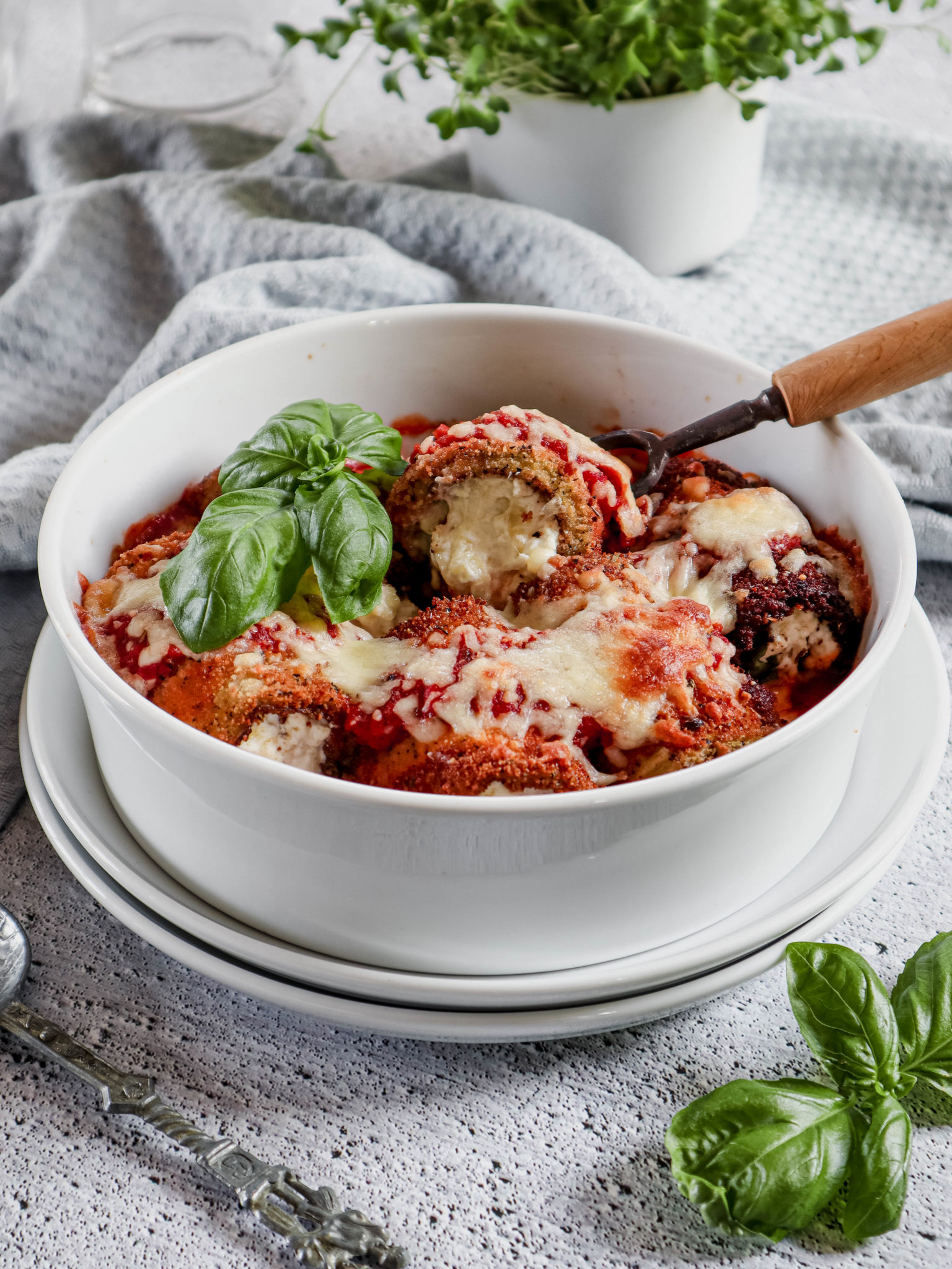 Italiaanse Gevulde Aubergine Rolletjes Heerlijke Happen