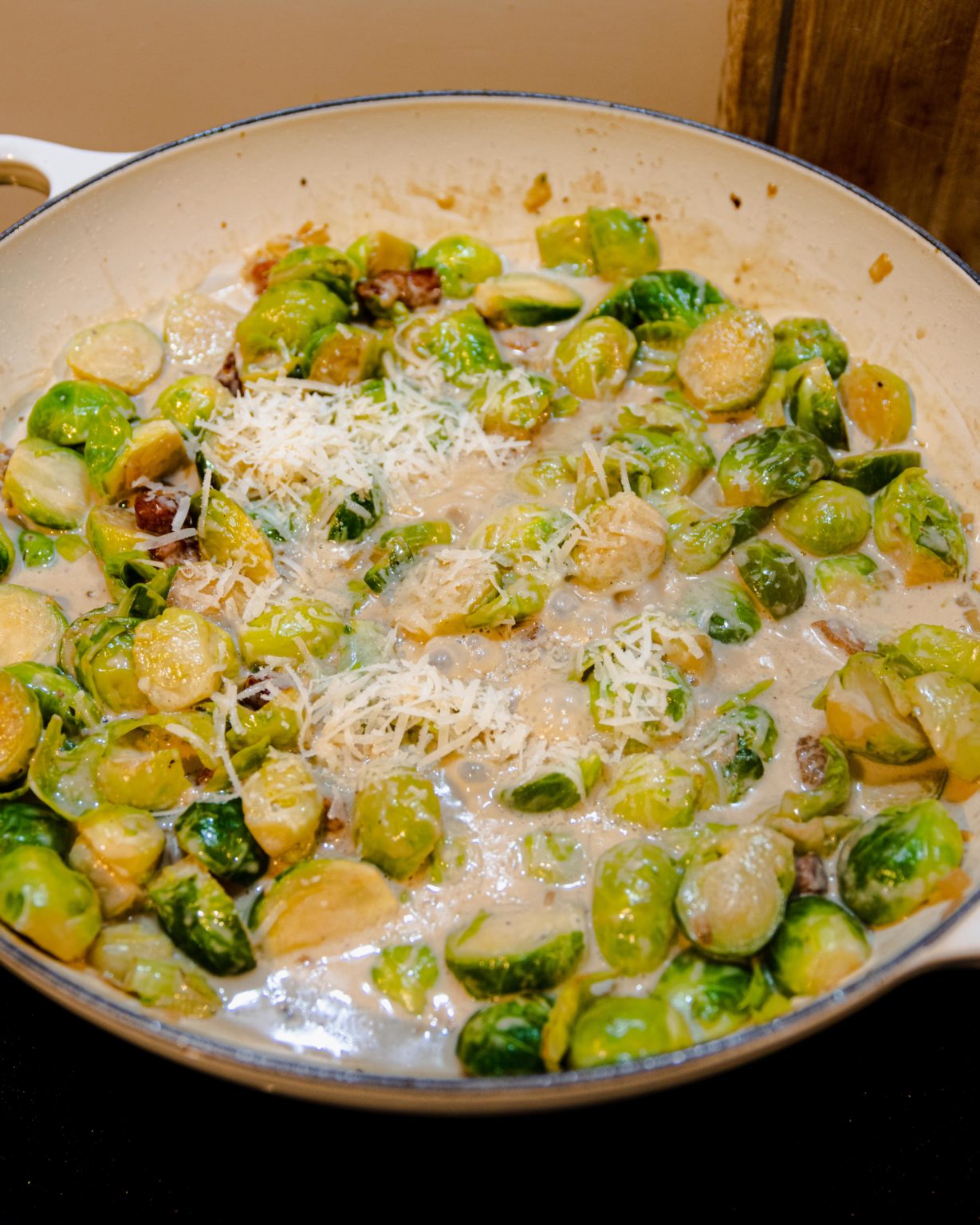 Spruitjes In Parmezaan Roomsaus Heerlijke Happen