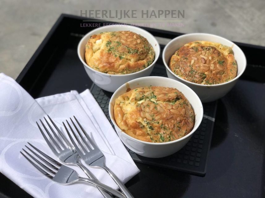 Hartige Clafoutis met Edamame en Geitenkaas