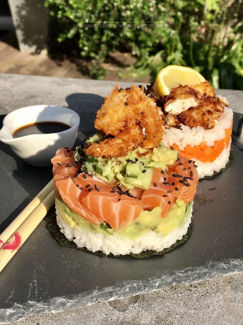 Crispy sushi torentjes