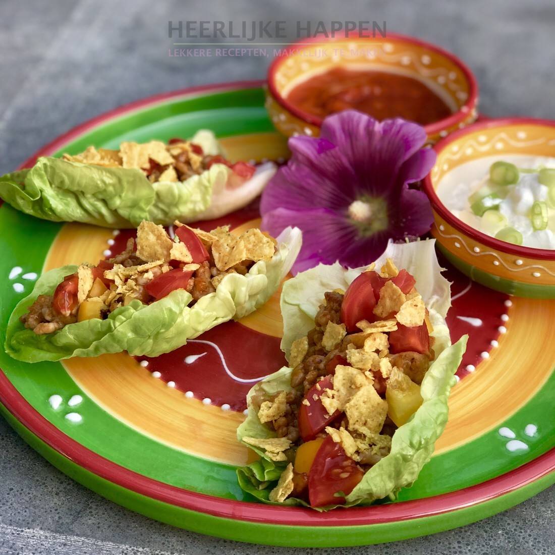 Taco salade schuitjes