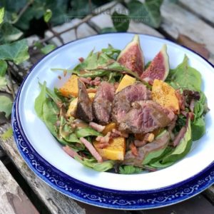 Herfst salade met pompoen