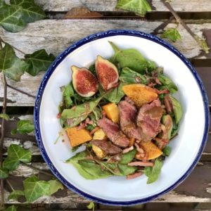Herfst salade met pompoen