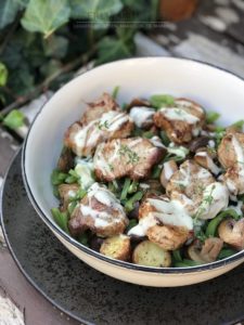 Varkenshaasje met mosterdsaus