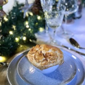 Geroosterde tomatensoep en croute