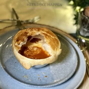 Geroosterde tomatensoep en croute