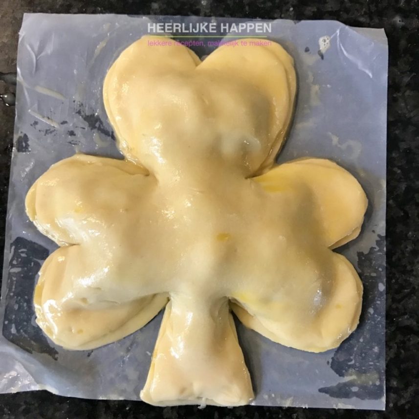 St Patricksday shamrock pastry