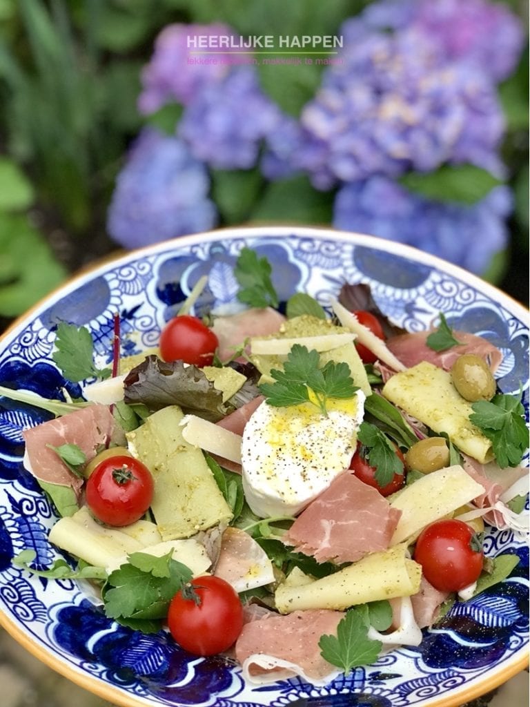 Italiaanse pesto lasagne salade