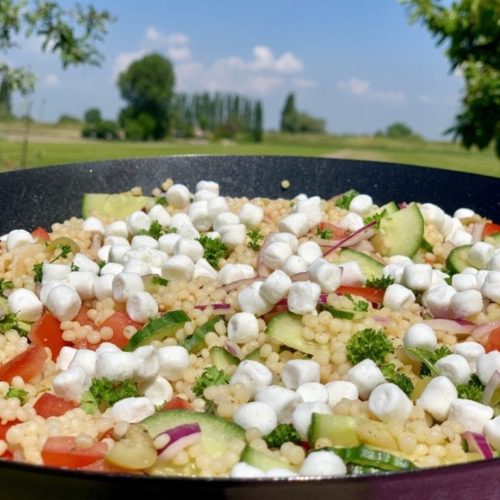 Couscous salade met geitenkaas