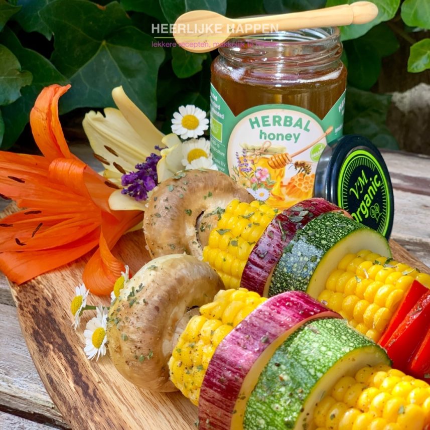 honey glazed groentespies van de bbq