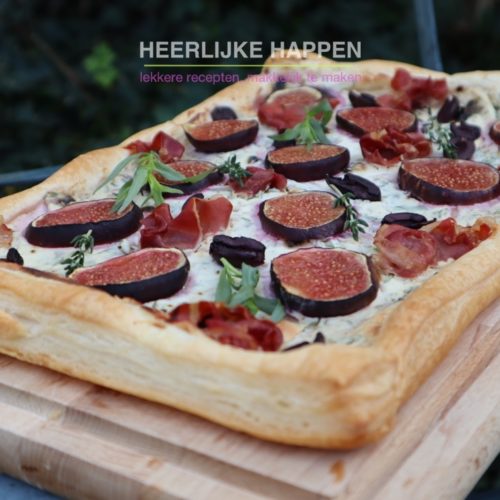 Ricotta plaattaart met vijgen