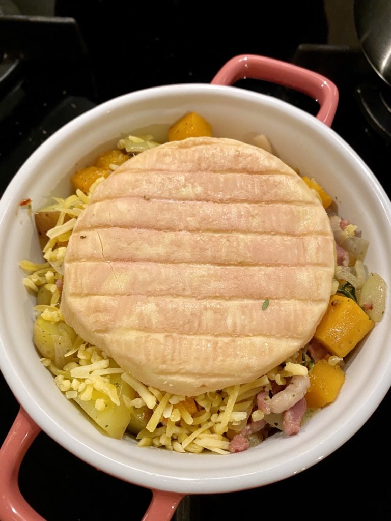 Pompoen kaasfondue stoofpotje