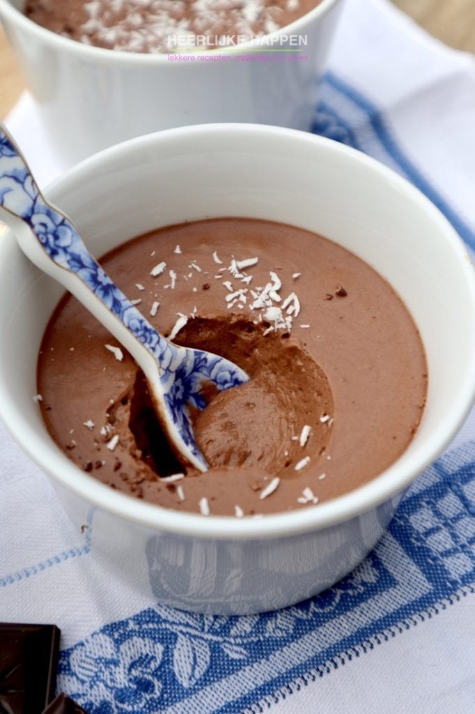 Romige chocolademousse van Aquafaba