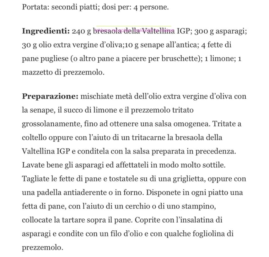 Tartaar van Valtellina IGP bresaola worst