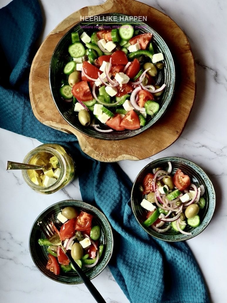 Griekse salade recept 