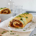 Rocambole gevulde courgette rol