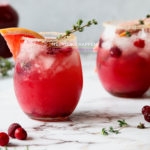 Cranberry grapefruit tijm mocktail