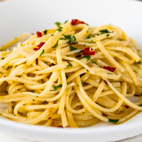 Napolitaanse spaghetti aglio e olio