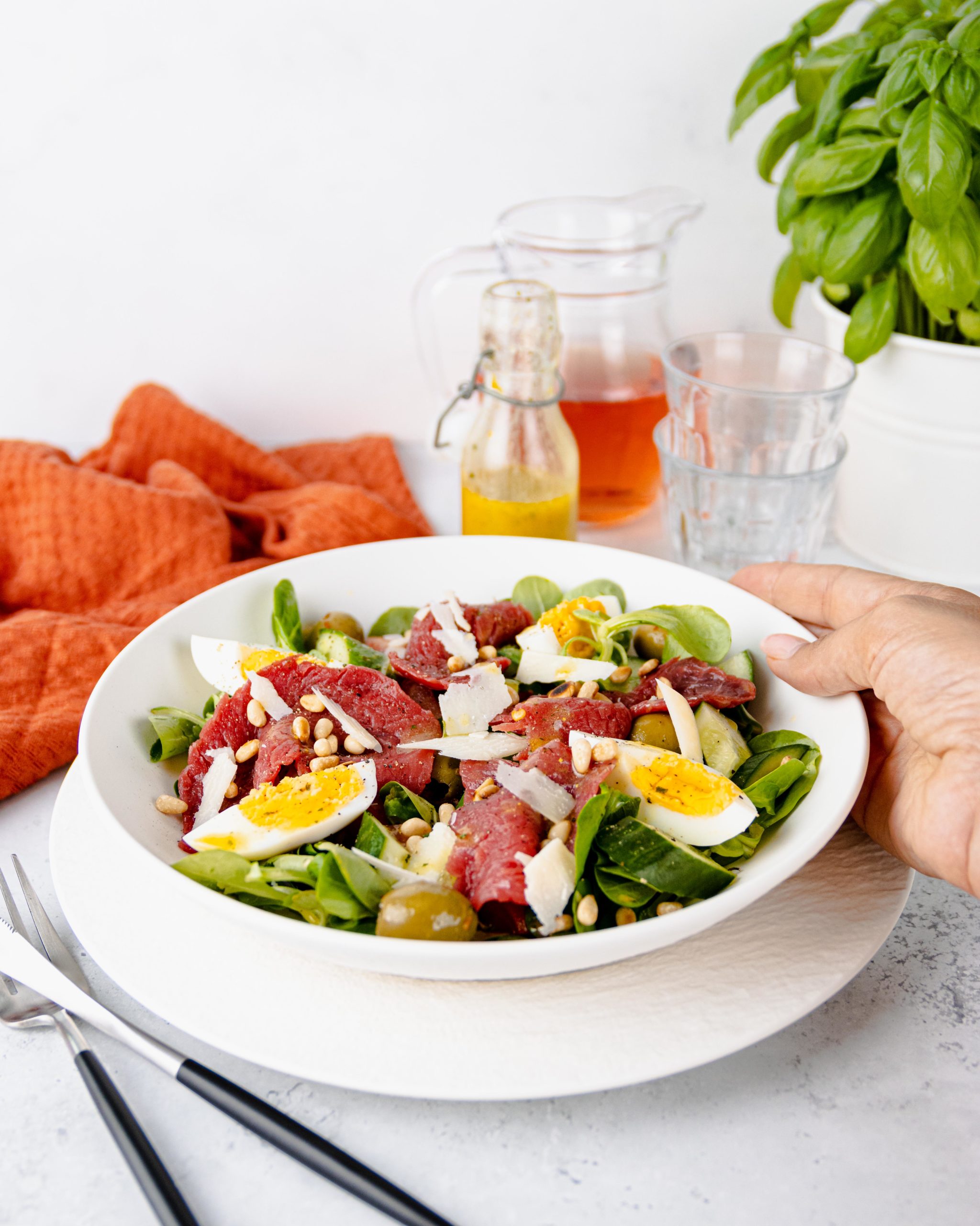 Ossenhaas carpaccio salade