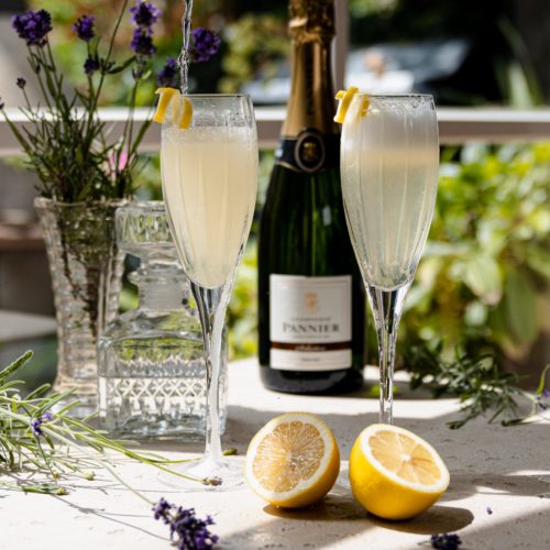 French 75 champagne cocktail