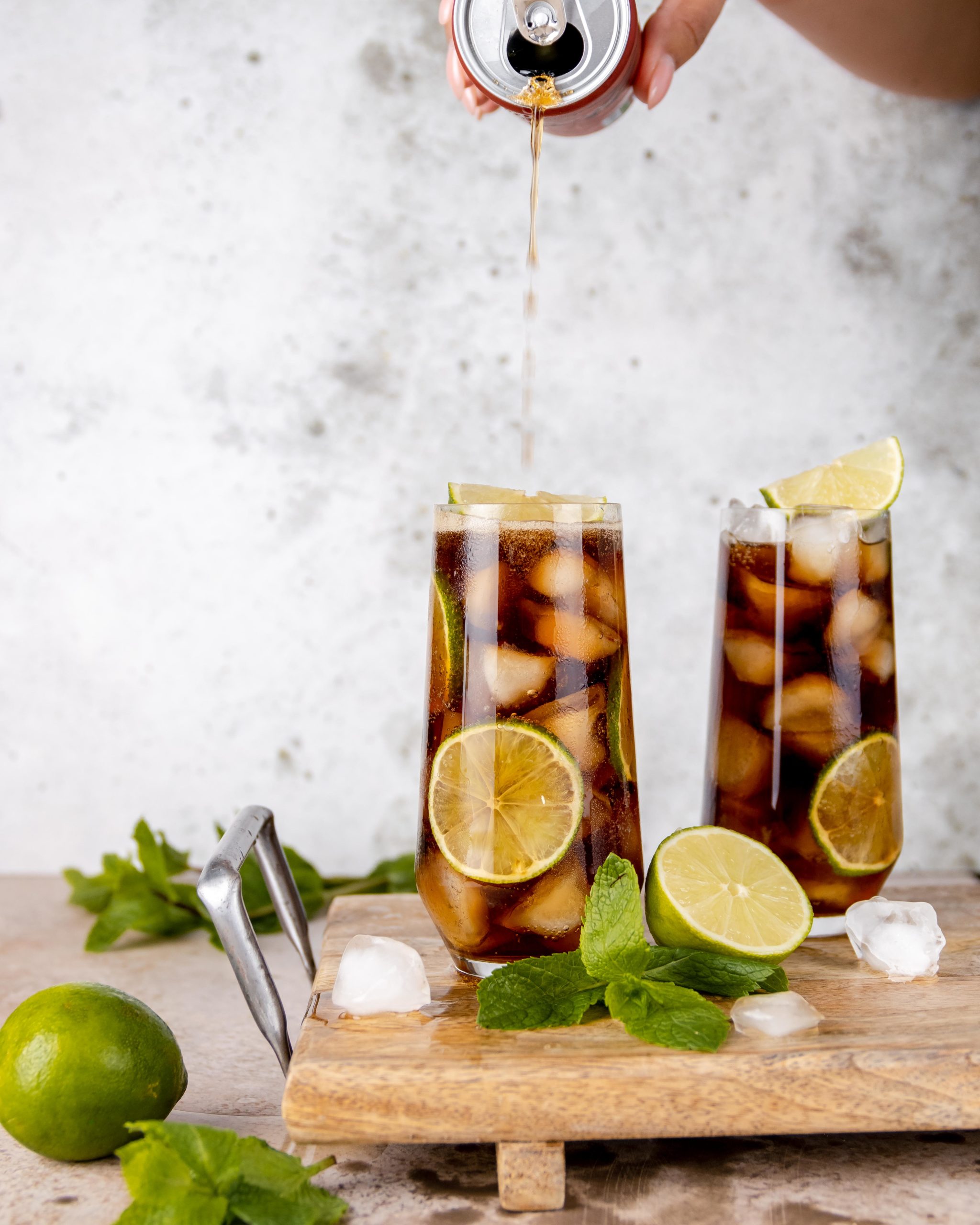 Klassieke Cuba libre cocktail