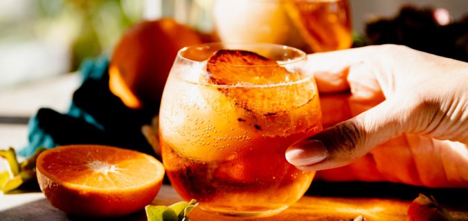Amaretto brûlée mandarijn cocktail