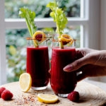 Raspberry Bloody Mary cocktail