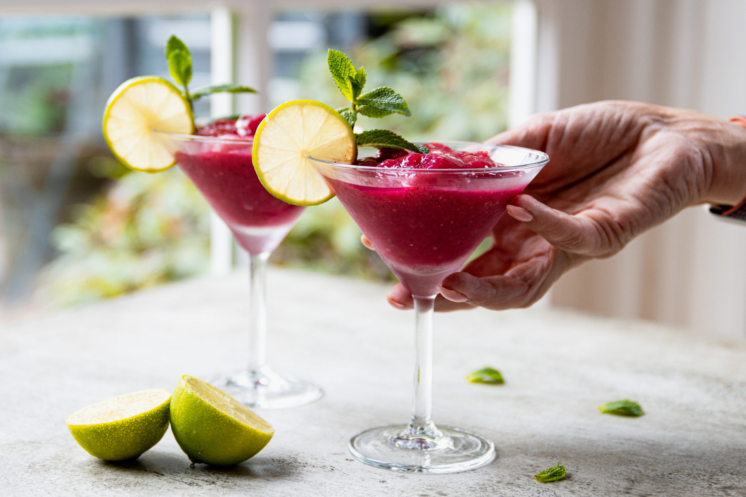 Frozen tropical fruit mocktail Delicious Happen
