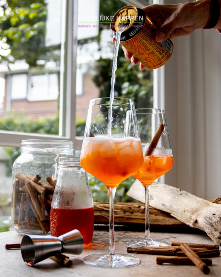 Kaneelsiroop Aperol ginger spritz - Heerlijke Happen