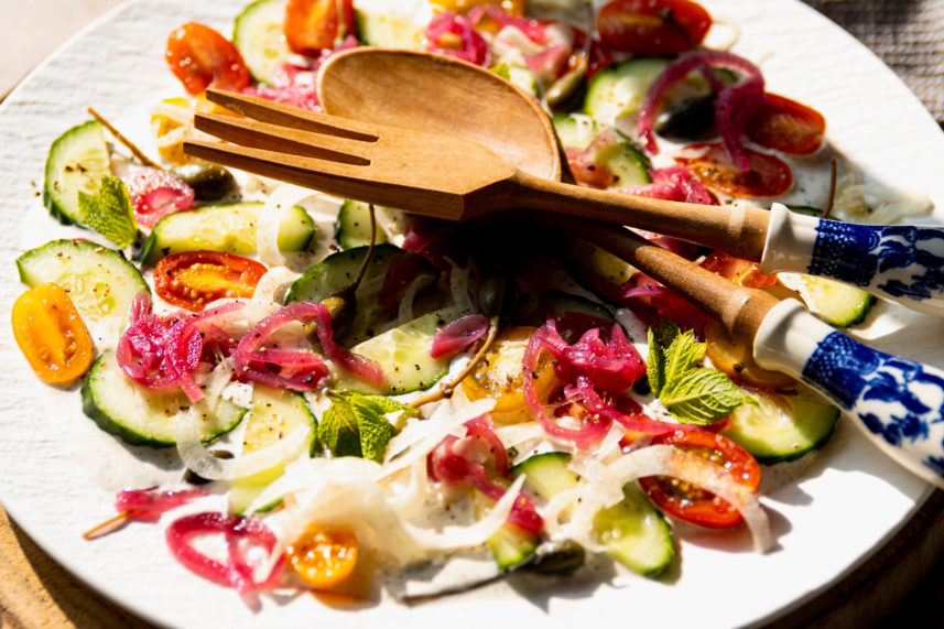 Venkelsalade met cottage cheese dressing