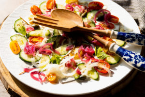 Venkelsalade met cottage cheese dressing