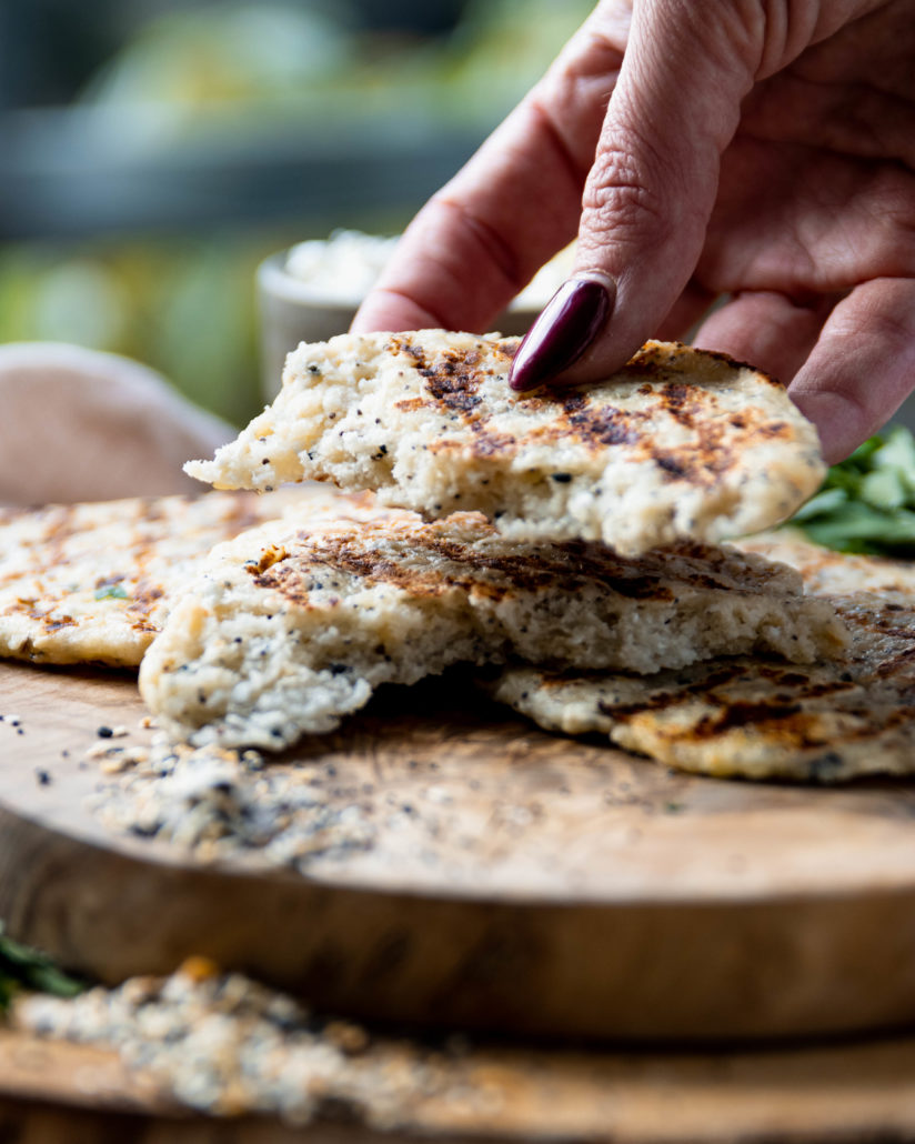 Cottage cheese flatbread