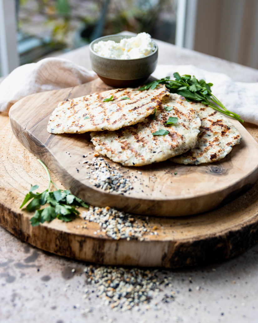 Cottage cheese flatbread