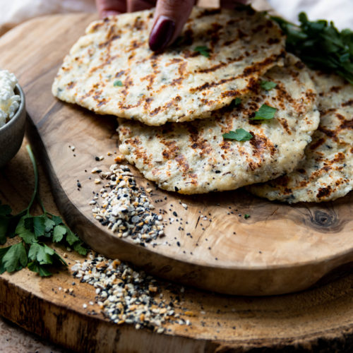 Cottage cheese flatbread