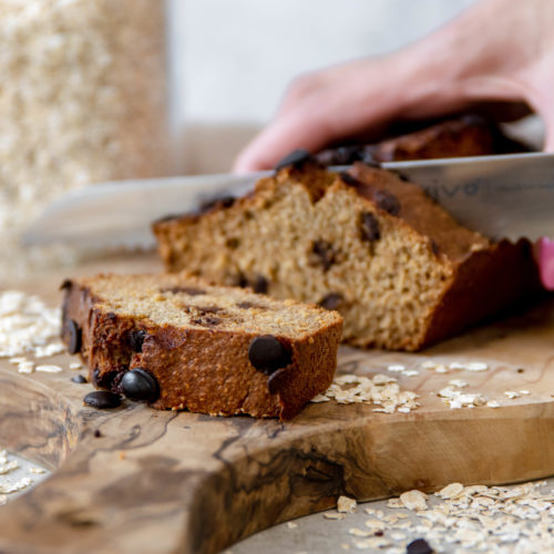 Havermout bananen proteïne brood