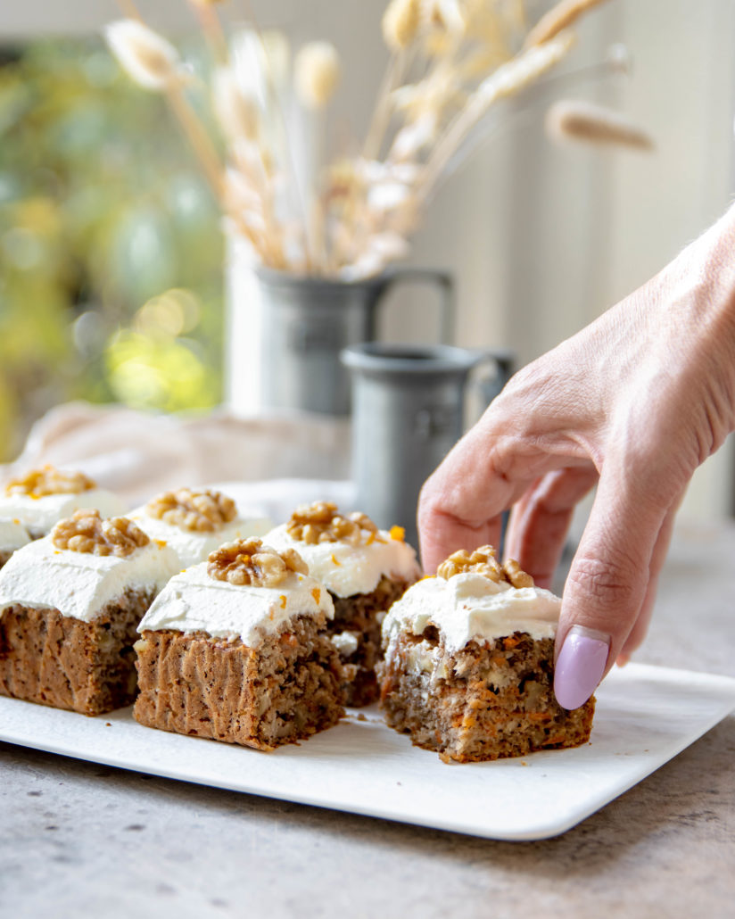 Gezonde carrot cake bites