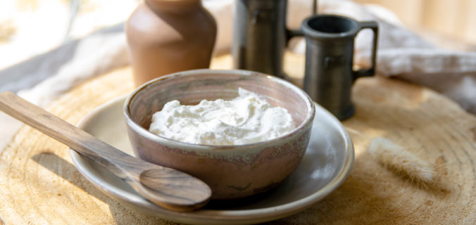 Suikervrije cottage cheese slagroom