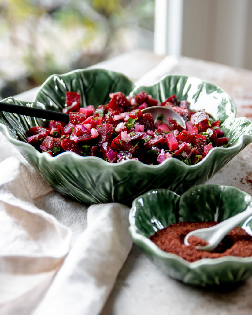 Zoet zure bietjes salade