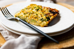 Koolhydraatarme cottage cheese broccoli quiche