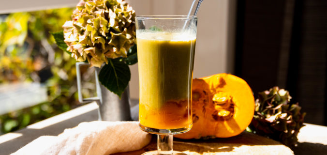 Pumpkin spice siroop amandelmelk matcha