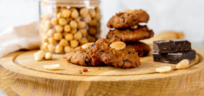 Chocolat chip kikkererwt cookie