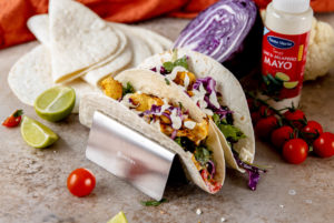 Vegetarische krokante bloemkooltaco's