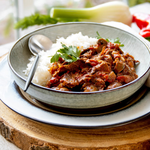 Rundvlees venkel paprika stoofpot
